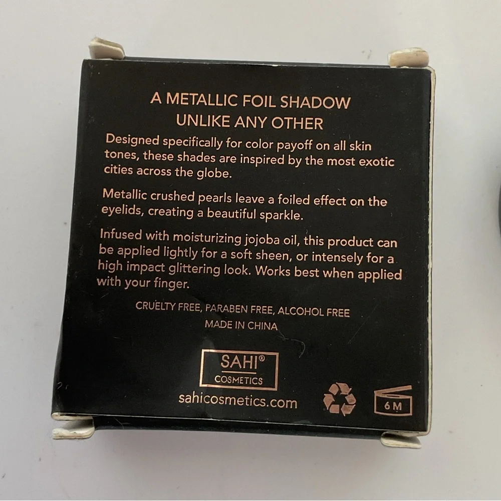 Sahi Cosmetics Cream Metallic Foil Eyeshadow NWT